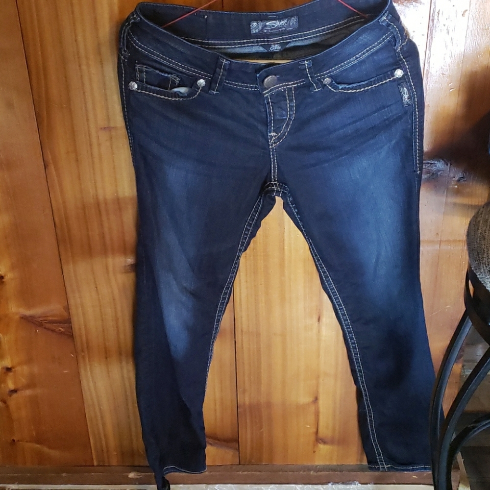Silver Suki Capri